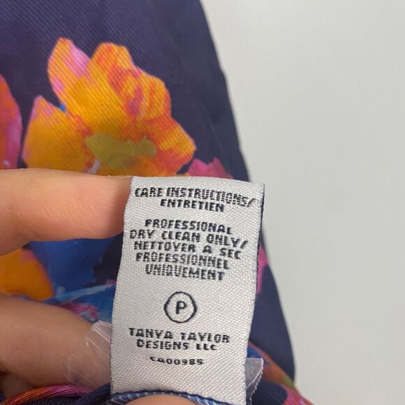 Tanya Taylor Off-the-shoulder Silk Twill Ruffle Top - Picture 6 of 8